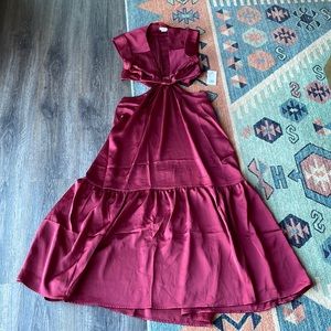 NWT Jason Wu Cutout Satin Dress